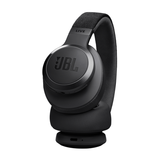 JBL Live 770NC - Black - Wireless Over-Ear Headphones with True Adaptive Noise Cancelling - Detailshot 2